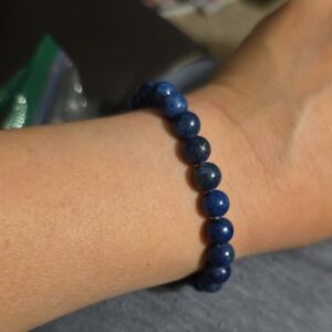 Lapis Beaded Stretch Bracelet